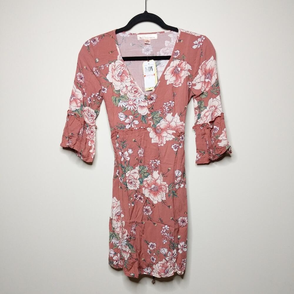 Band of Gypsies Floral Mini Dress - Size XS - NWT
